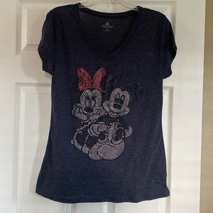 Disney Mickey and Minnie Bling T-Shirt